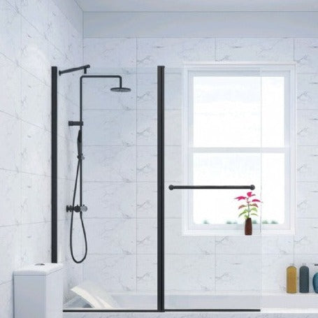 אמבטיון קבוע ודלת  BATH 2806 BLACK